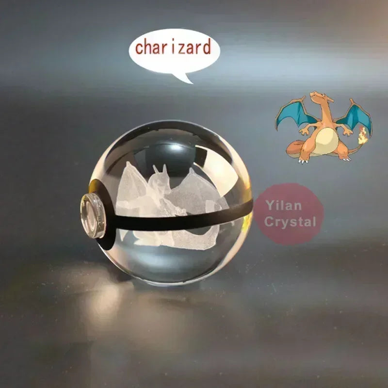 Pokémon Poké Bola De Cristal Led 3D