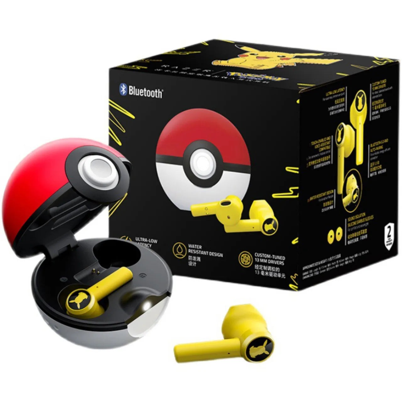 Pokemon Pikachu Fone De Ouvido Universal Wireless Bluetooth 5.0 Razer Sport