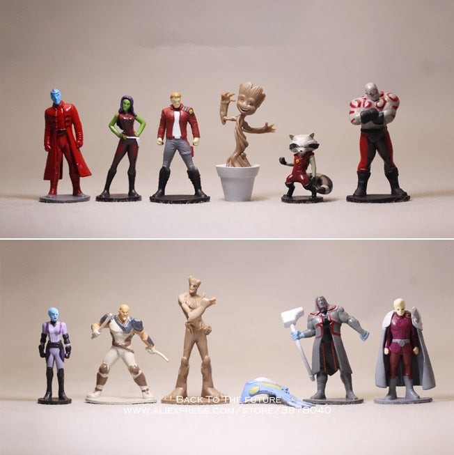 Guardians Of The Galaxy Action Figure Marvel 12pcs